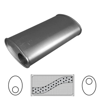 8" x 4" Oval, 14" Long, 2 1/4" Offset/Offset, Megaflow - Brixton 4x4 - Buy Online Now!